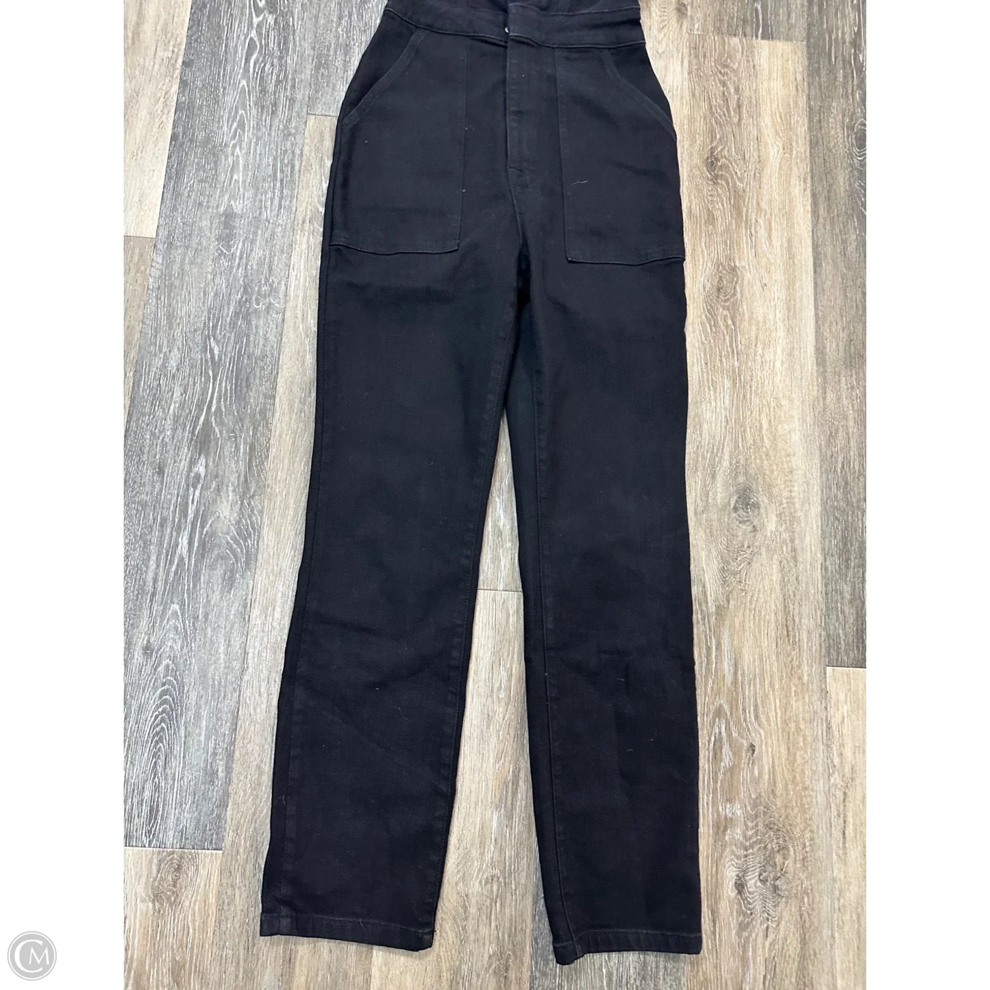 Jumpsuit By Good American In Black Denim, Size: Xs