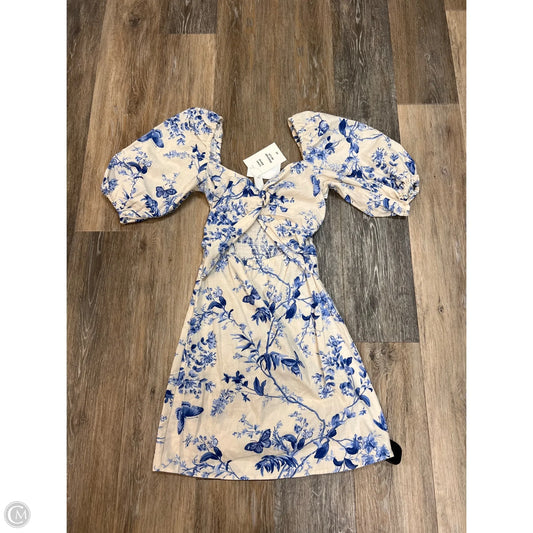 Dress Casual Midi By H&m In Cream, Size: Xs