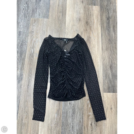 Top Long Sleeve Designer By Paige In Black, Size: Xs