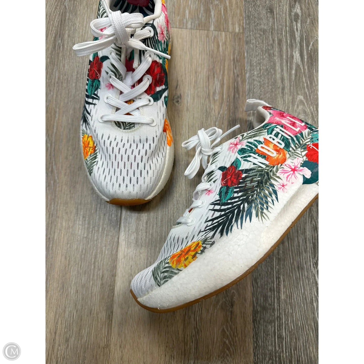Shoes Athletic By Nobull In Floral Print, Size: 8.5