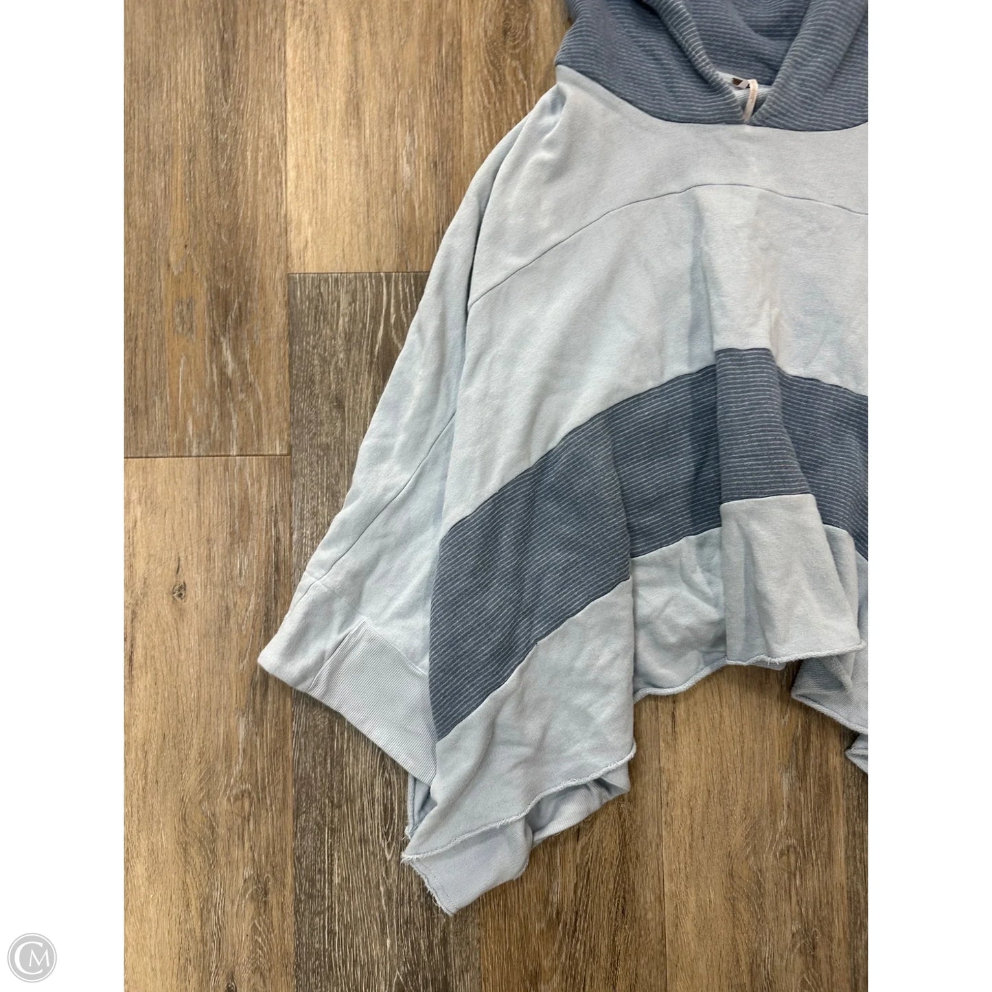 Sweatshirt Hoodie By Free People In Blue, Size: M