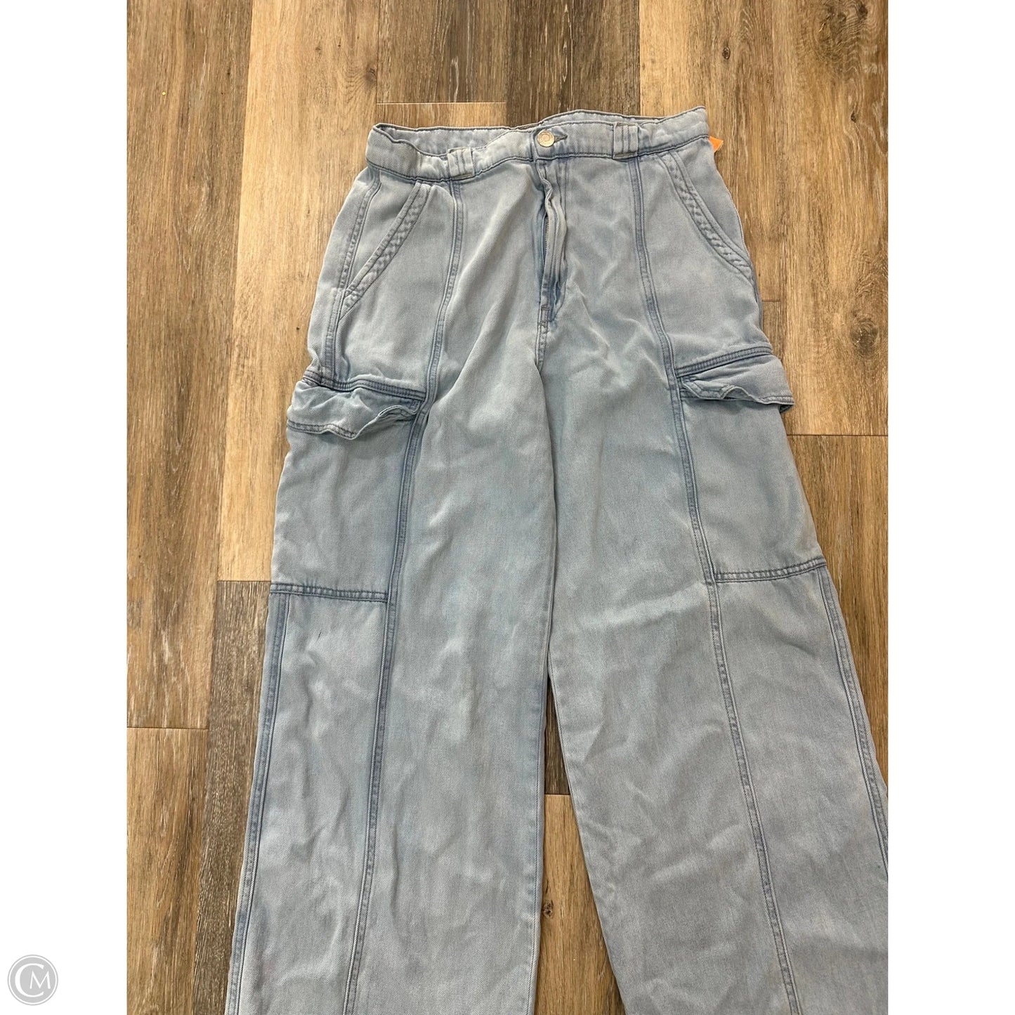 Jeans Wide Leg By Hudson In Blue Denim, Size: 14
