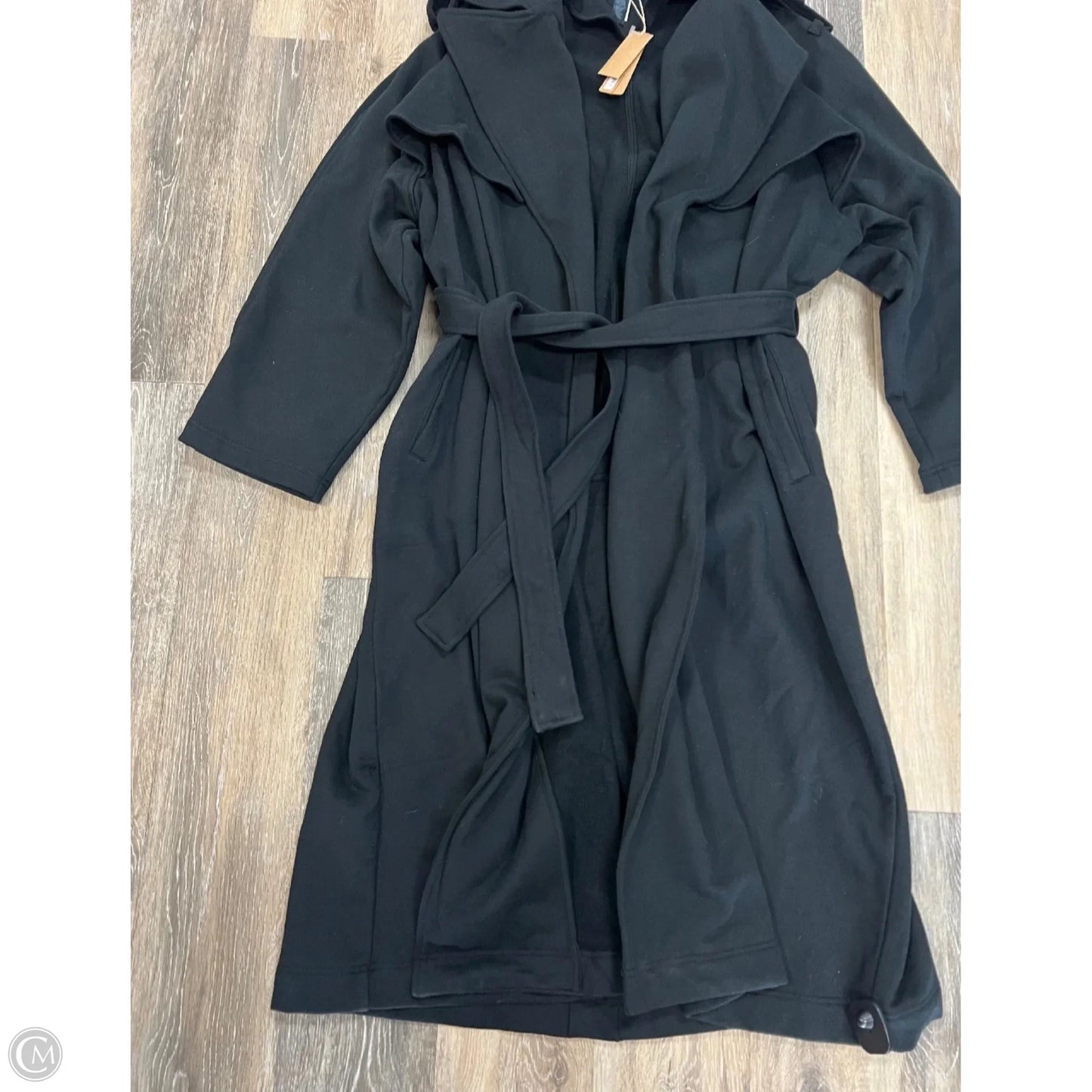 Coat Trench Coat By Skims In Black, Size: S