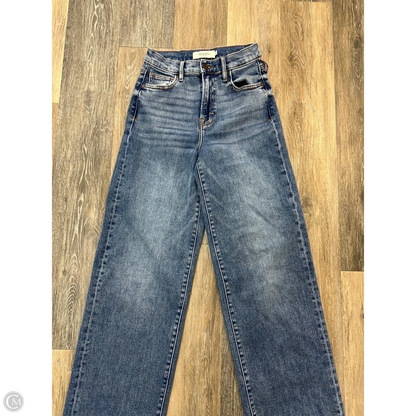 Jeans Wide Leg By Hidden In Blue Denim, Size: 0