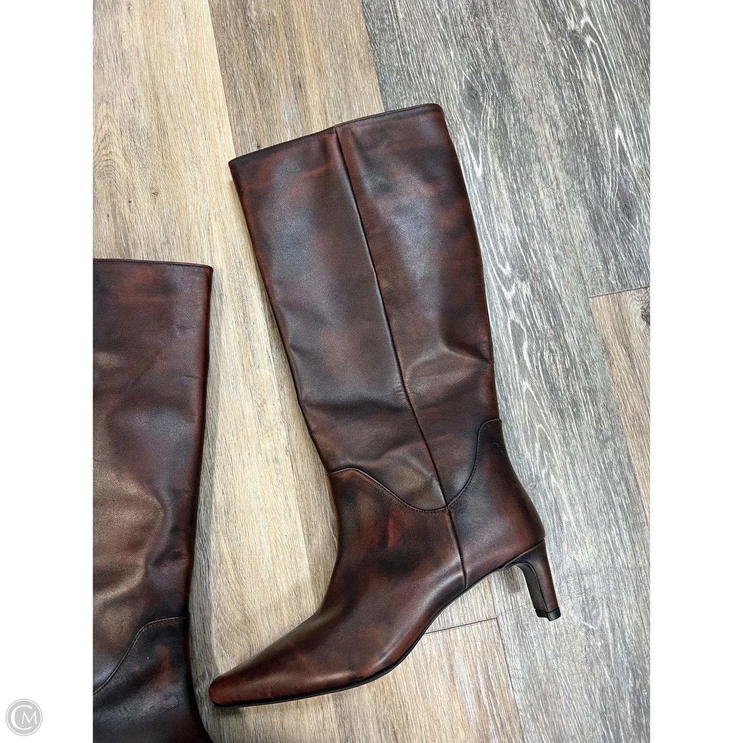 Boots Knee Heels By Vince Camuto In Brown, Size: 10