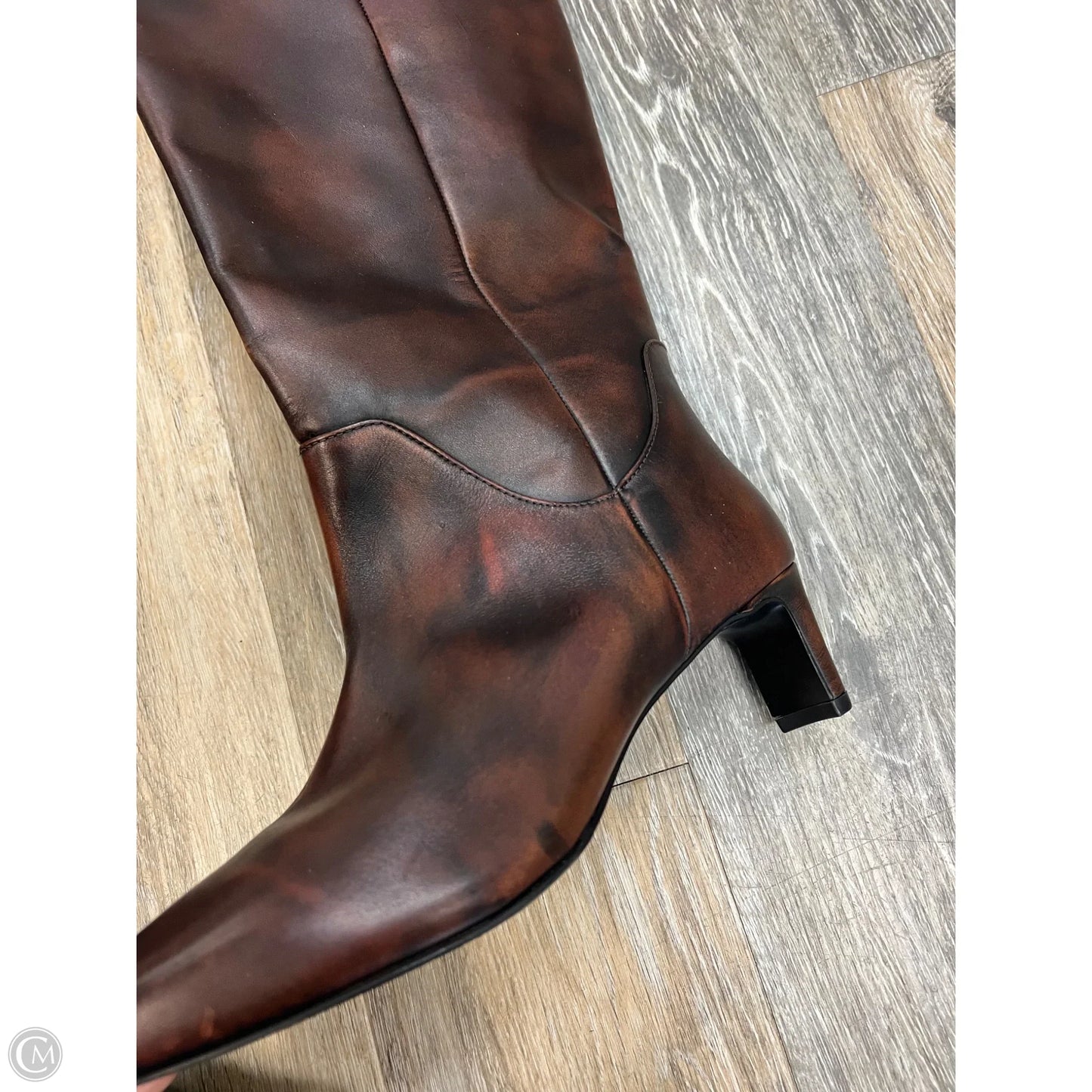 Boots Knee Heels By Vince Camuto In Brown, Size: 10