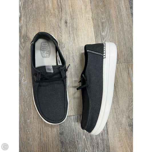 Shoes Flats By Hey Dude In Grey, Size: 9