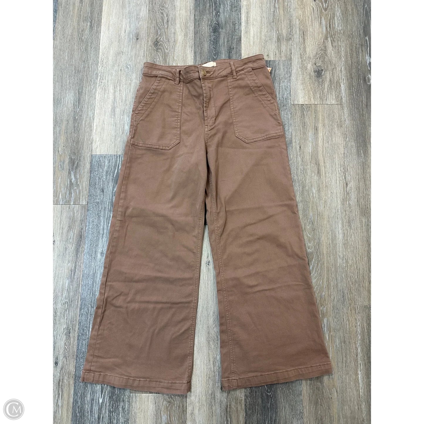 Pants Cropped By Kut In Brown, Size: 10