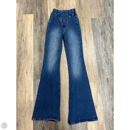 Jeans Flared By Good American In Blue Denim, Size: 24