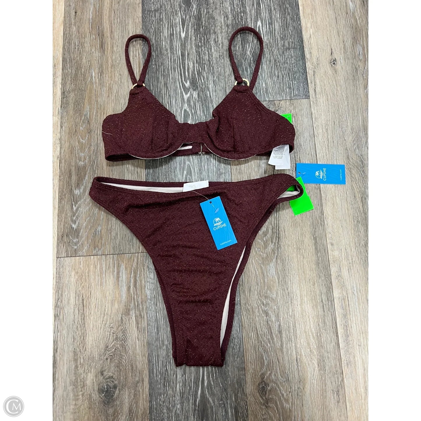 Swimsuit 2pc By Cupshe In Brown, Size: S