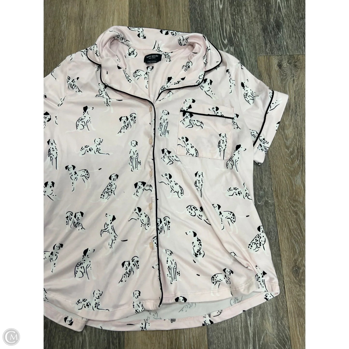 -Pajamas Designer By Kate Spade In Pink, Size: L