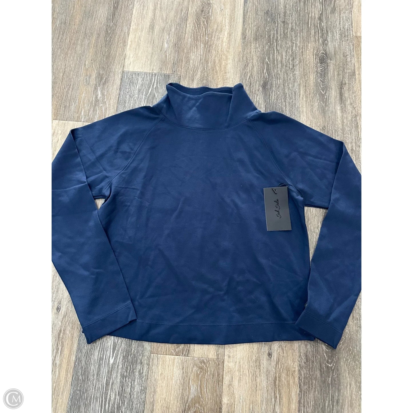 Athletic Top Long Sleeve Collar Bad Birdie In Navy, Size: S