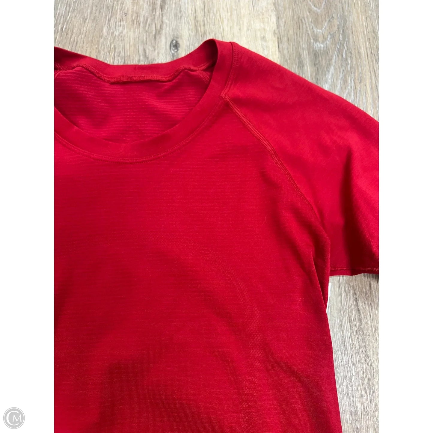 Athletic Top Long Sleeve Crewneck By Lululemon In Red, Size: 4