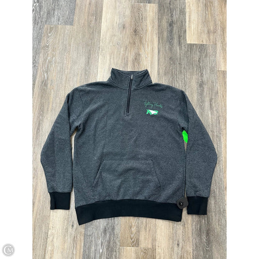 Athletic Sweatshirt Collar By Champion In Grey, Size: M