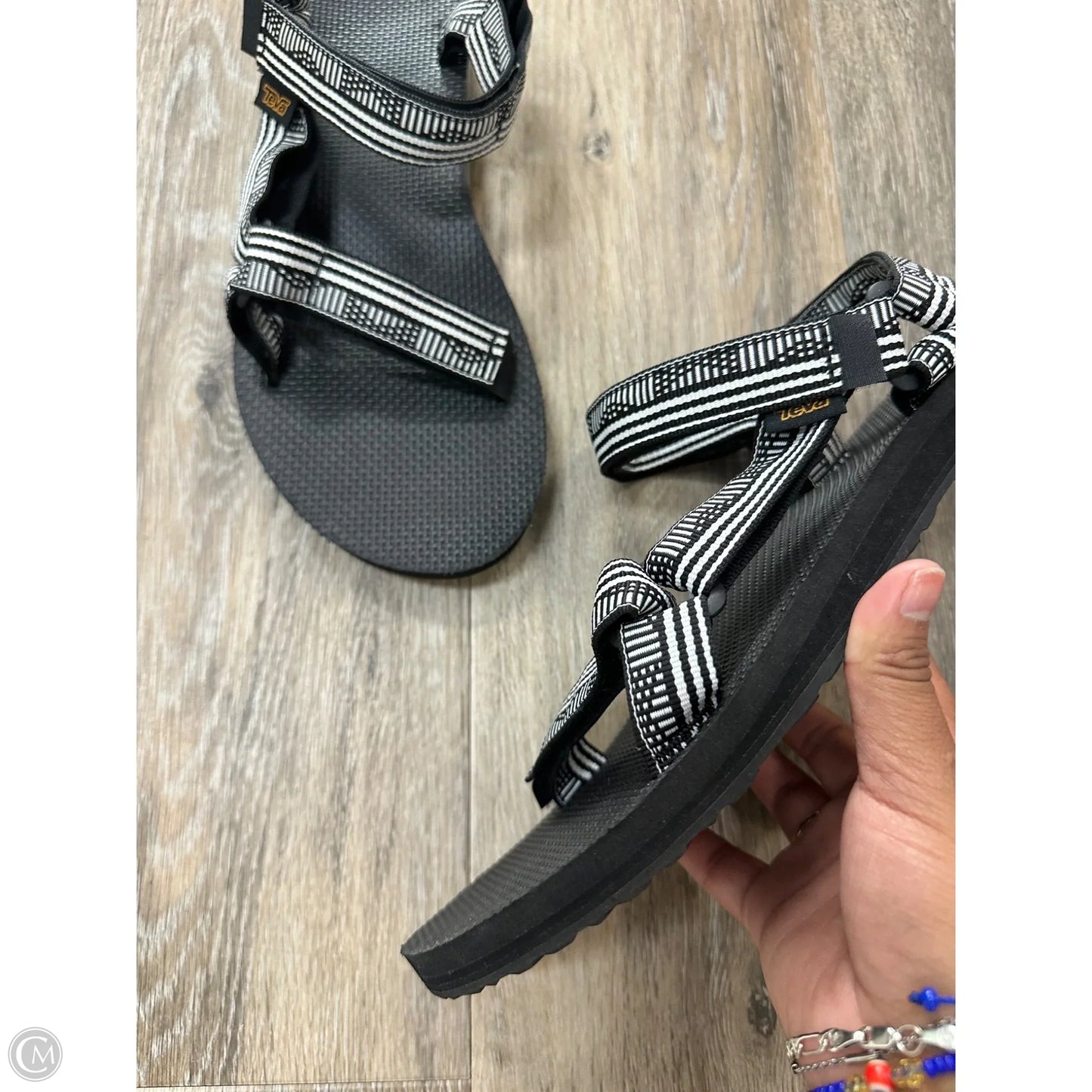 Sandals Flats By Teva In Black, Size: 9