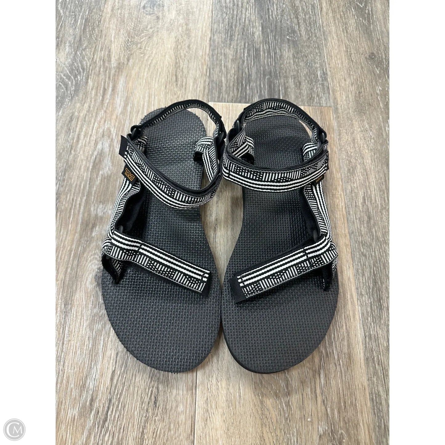 Sandals Flats By Teva In Black, Size: 9
