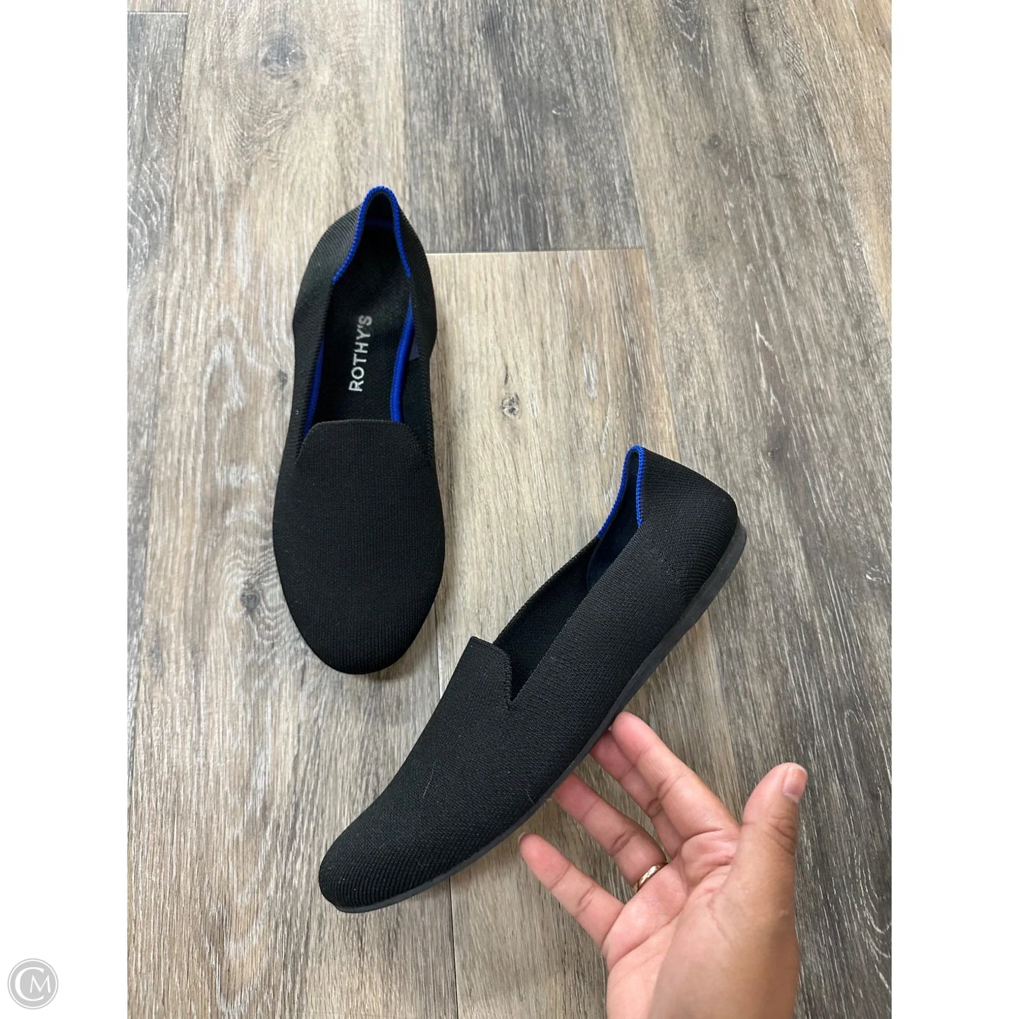 Shoes Flats By Rothys In Black, Size: 9.5