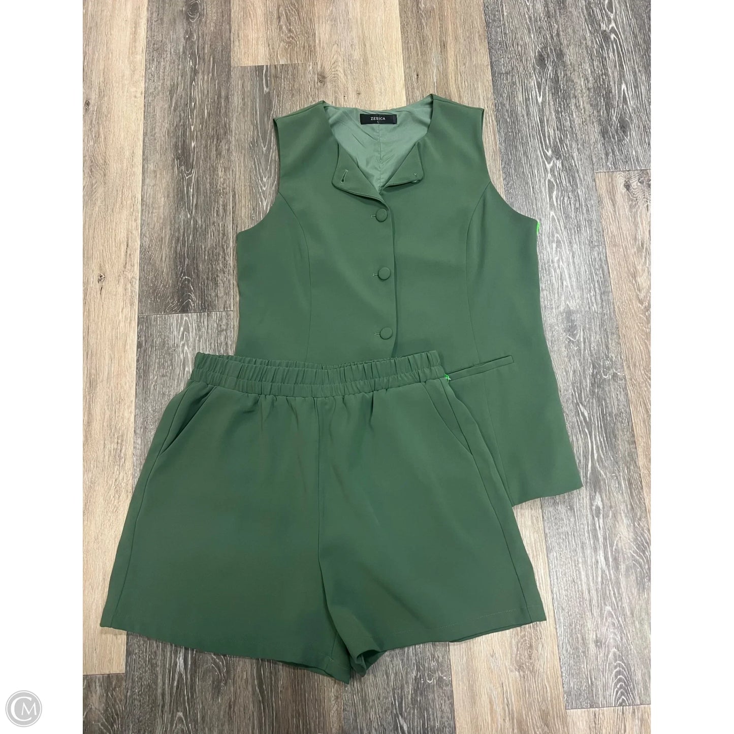 Shorts Set By Zesica In Green, Size: L