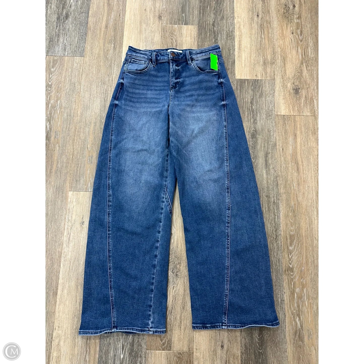 Jeans Wide Leg By Risen In Blue Denim, Size: 8