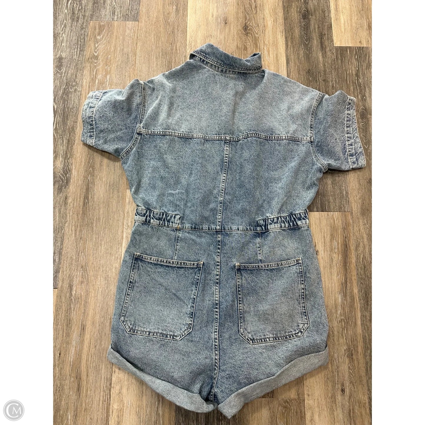 Shortalls By We The Free In Blue Denim, Size: Xl