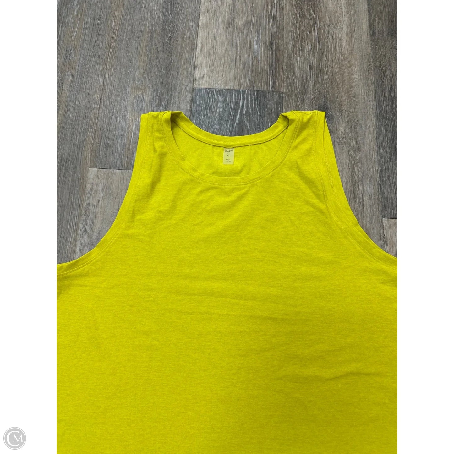 Athletic Tank Top By Beyond Yoga In Yellow, Size: Xl