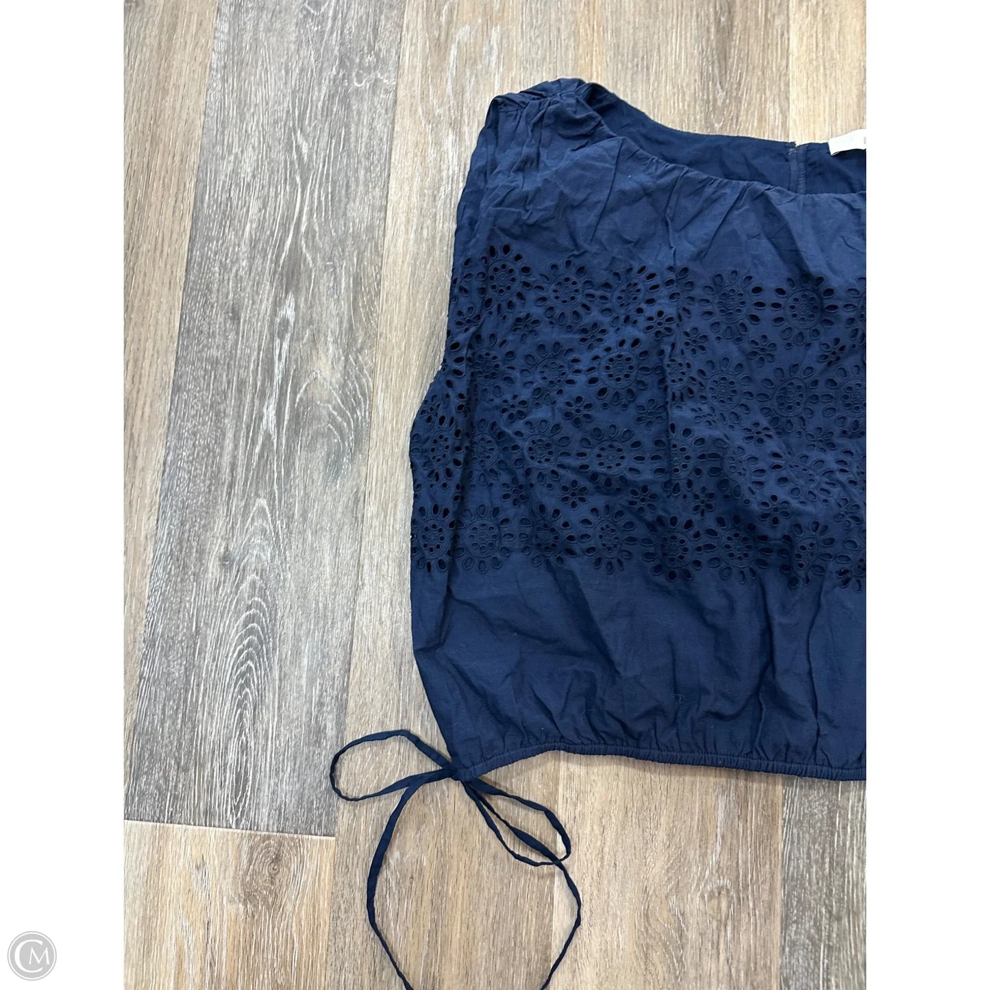 Top Sleeveless By Loft In Navy, Size: Xl