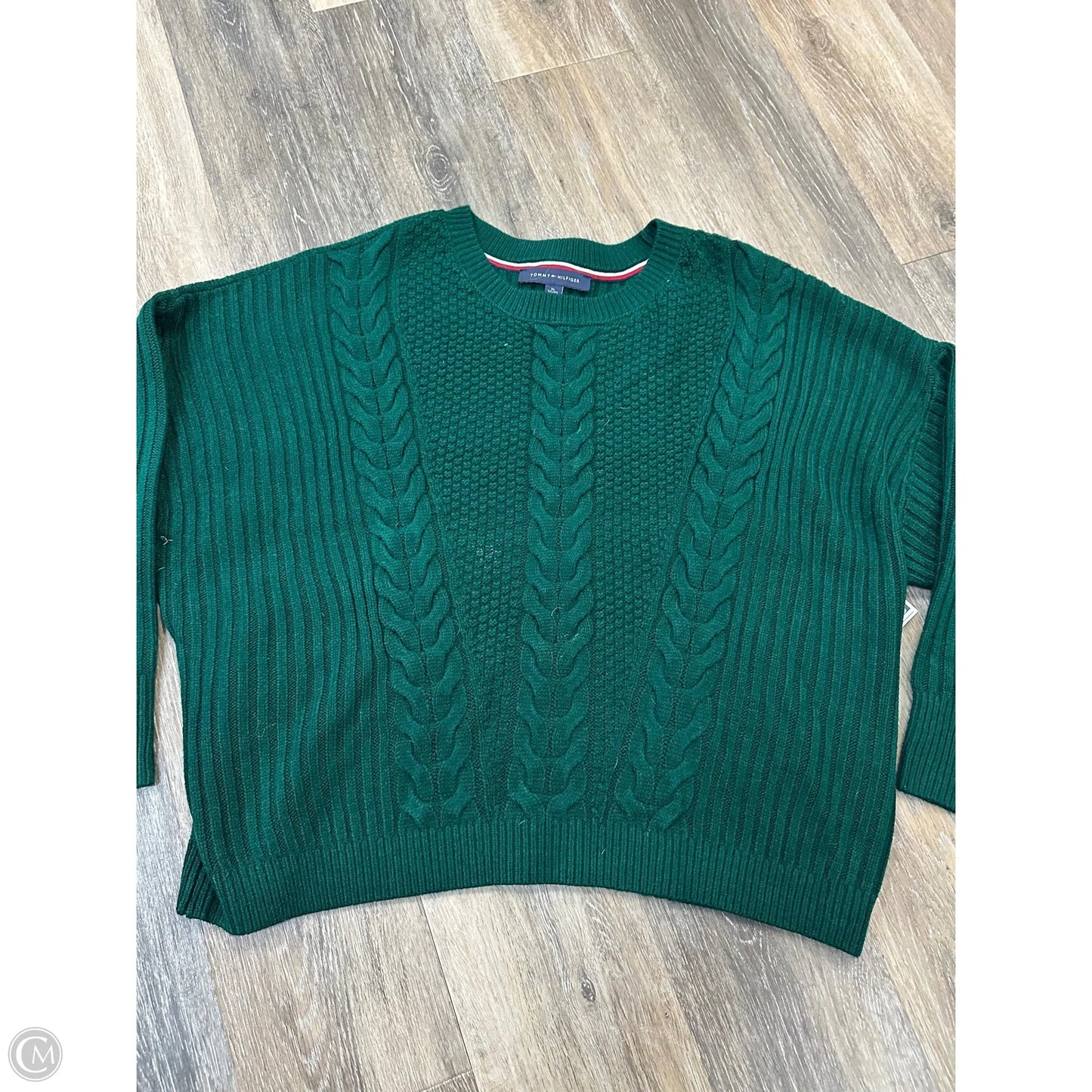 Sweater By Tommy Hilfiger In Green, Size: Xl