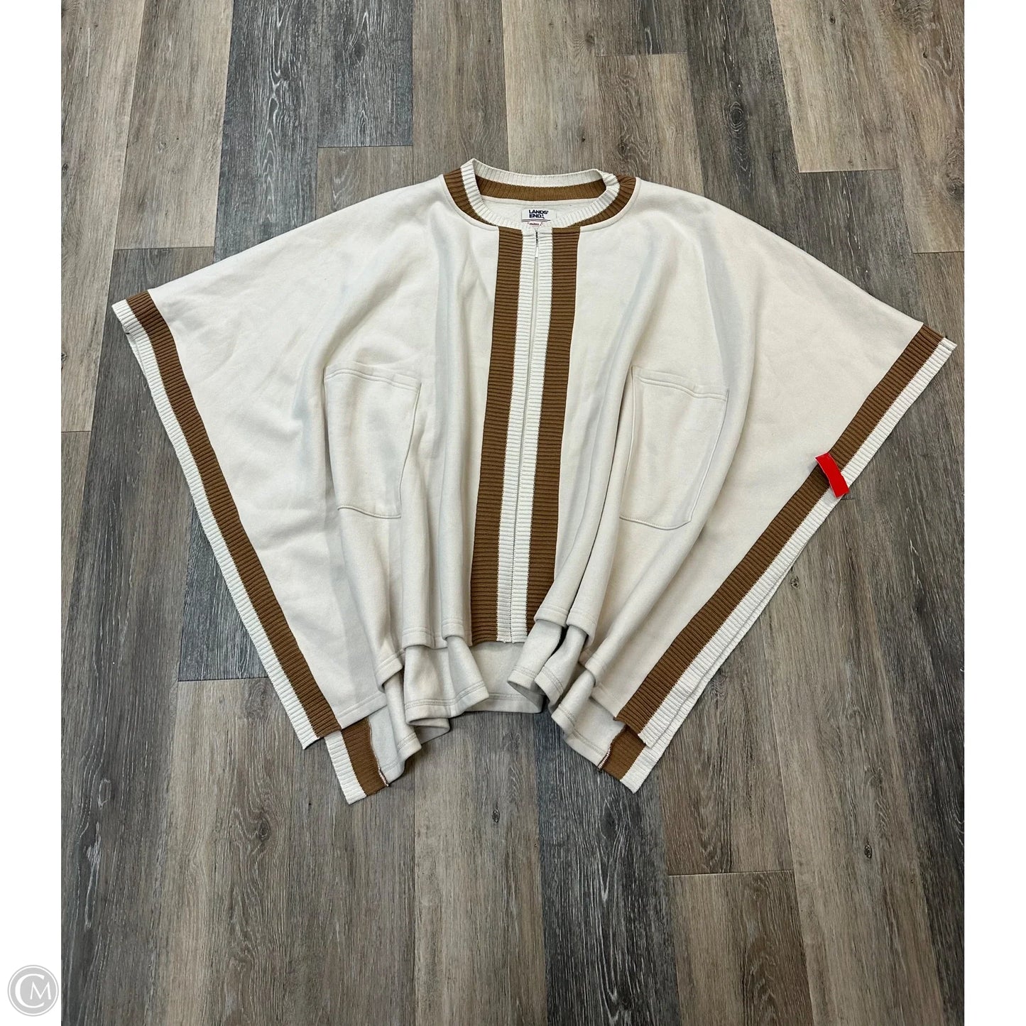 Cardigan By Lands End In Cream, Size: Osfm