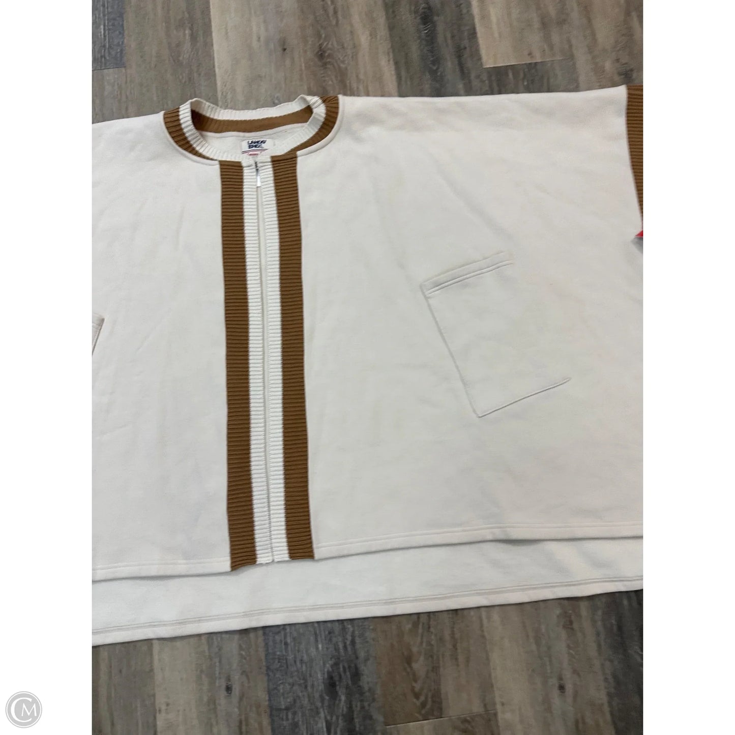 Cardigan By Lands End In Cream, Size: Osfm