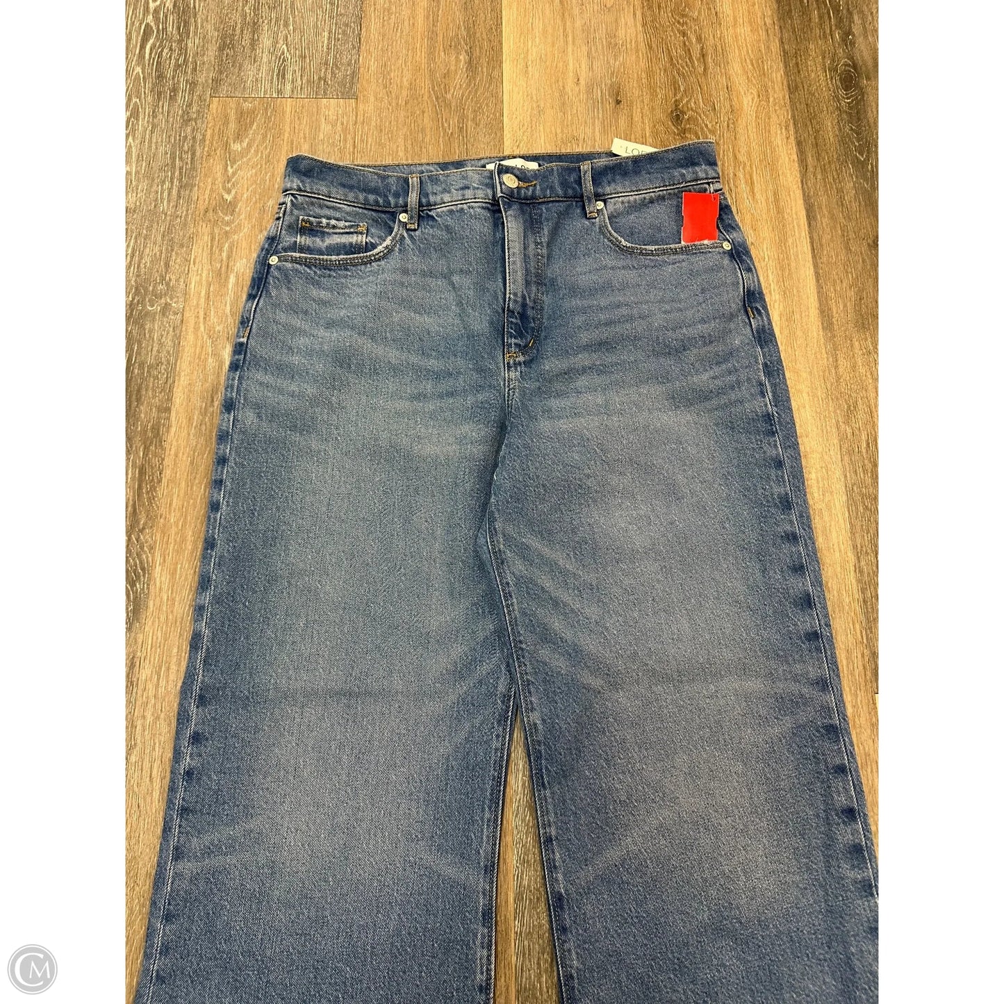 Jeans Wide Leg By Loft In Blue Denim, Size: 12P