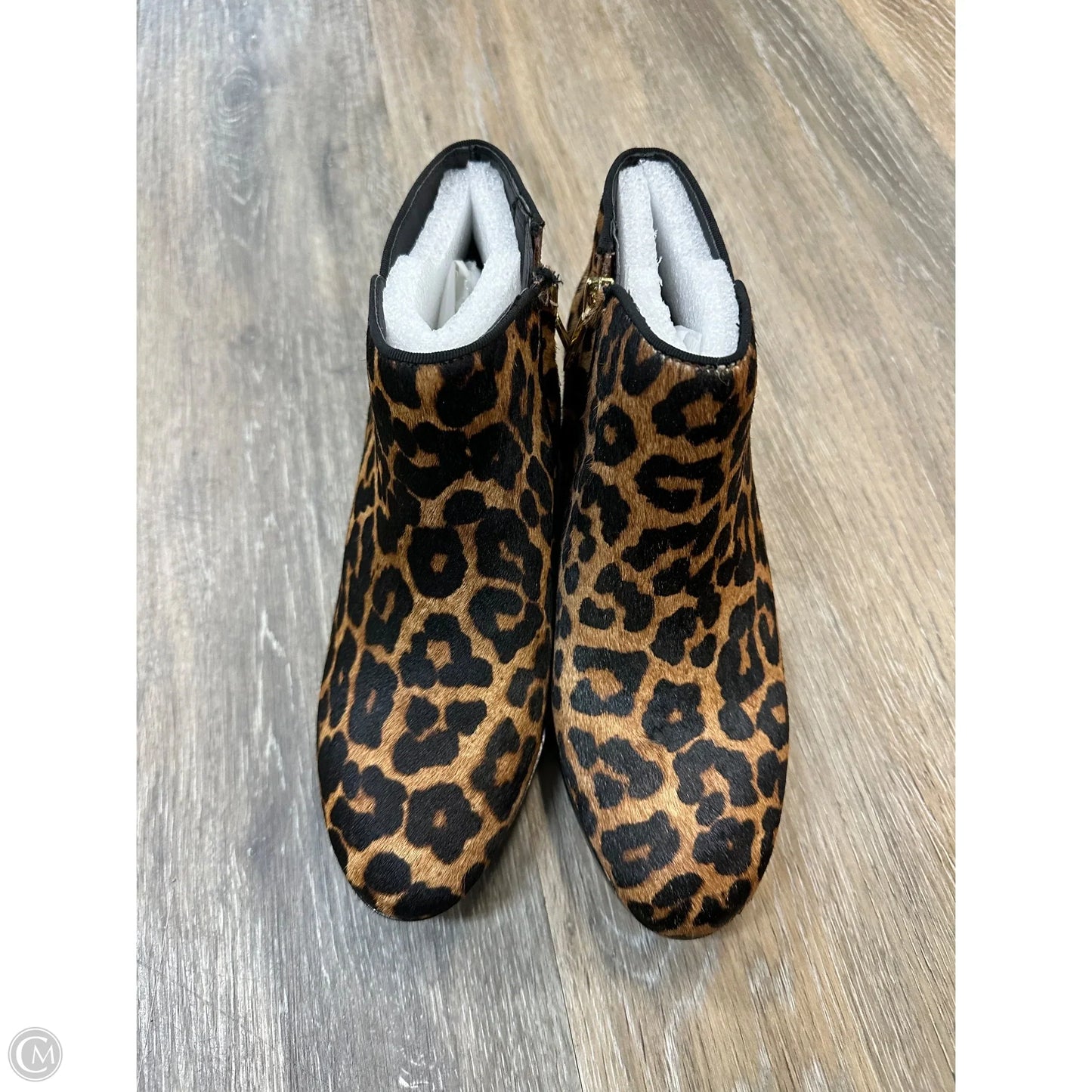 Boots Ankle Heels By Sam Edelman In Animal Print, Size: 6