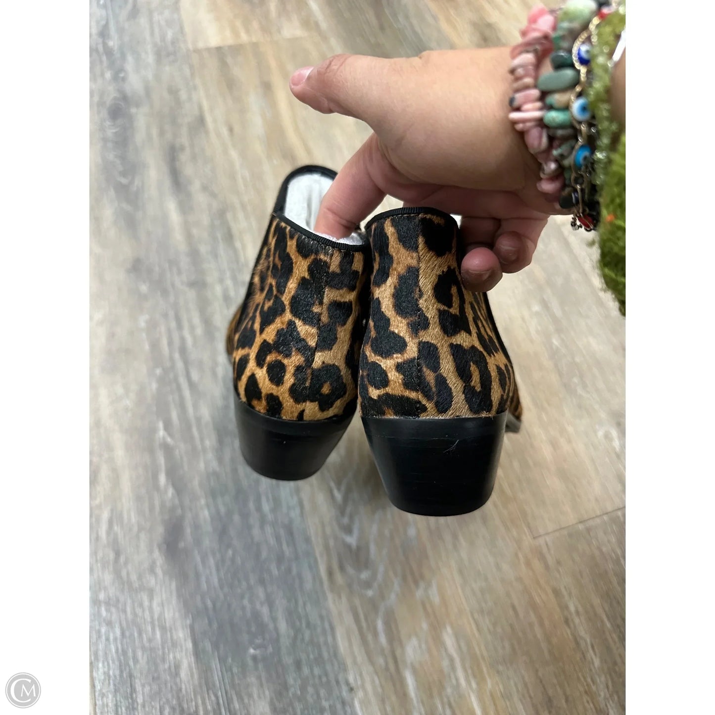 Boots Ankle Heels By Sam Edelman In Animal Print, Size: 6