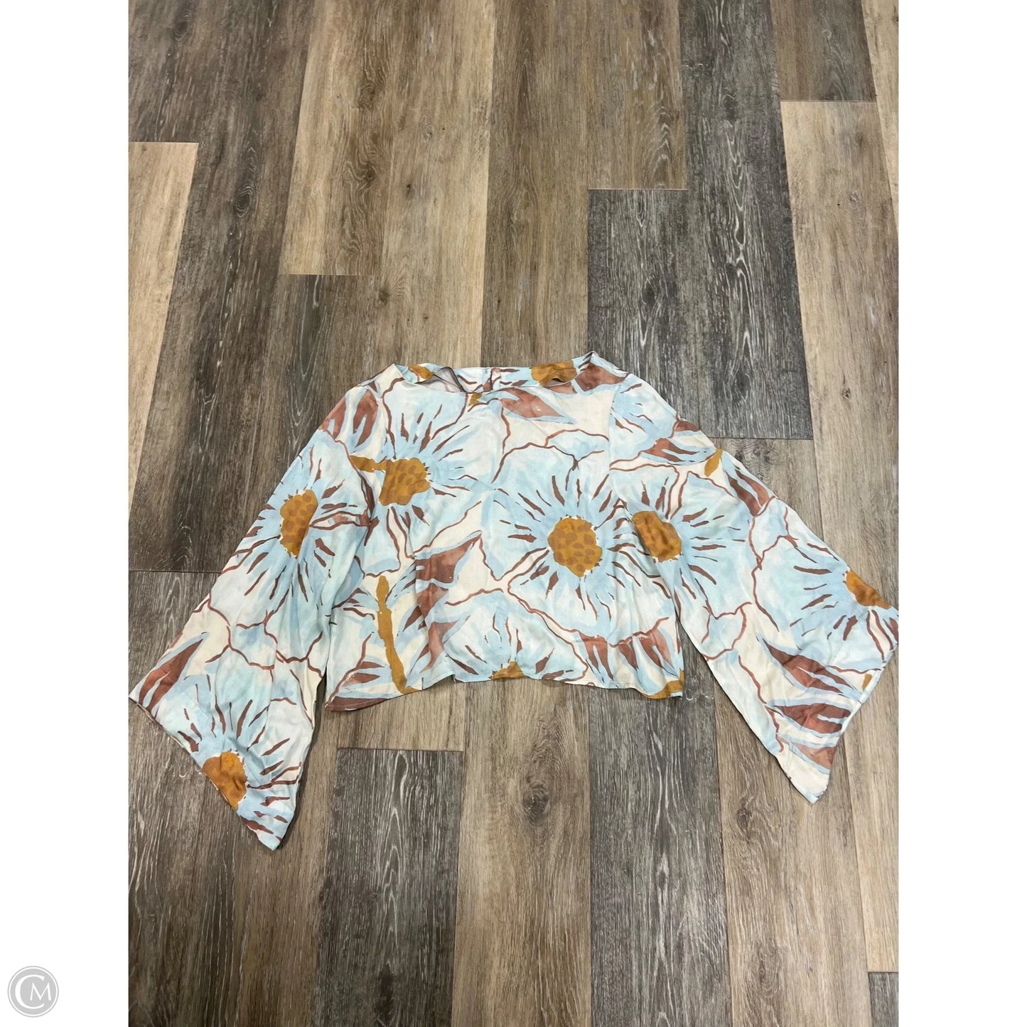 Blouse Long Sleeve By Omika In Floral Print, Size: S