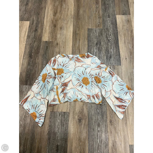 Blouse Long Sleeve By Omika In Floral Print, Size: S