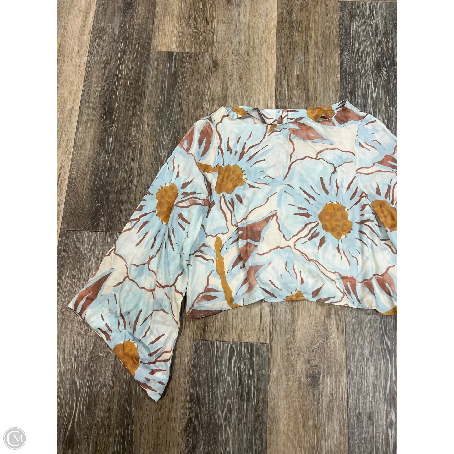 Blouse Long Sleeve By Omika In Floral Print, Size: S