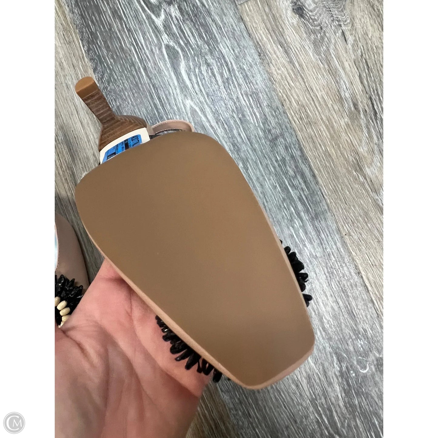 Sandals Heels Kitten By Frances Valentine In Tan, Size: 7