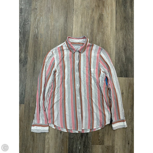 Blouse Long Sleeve By Rails In Striped Pattern, Size: S