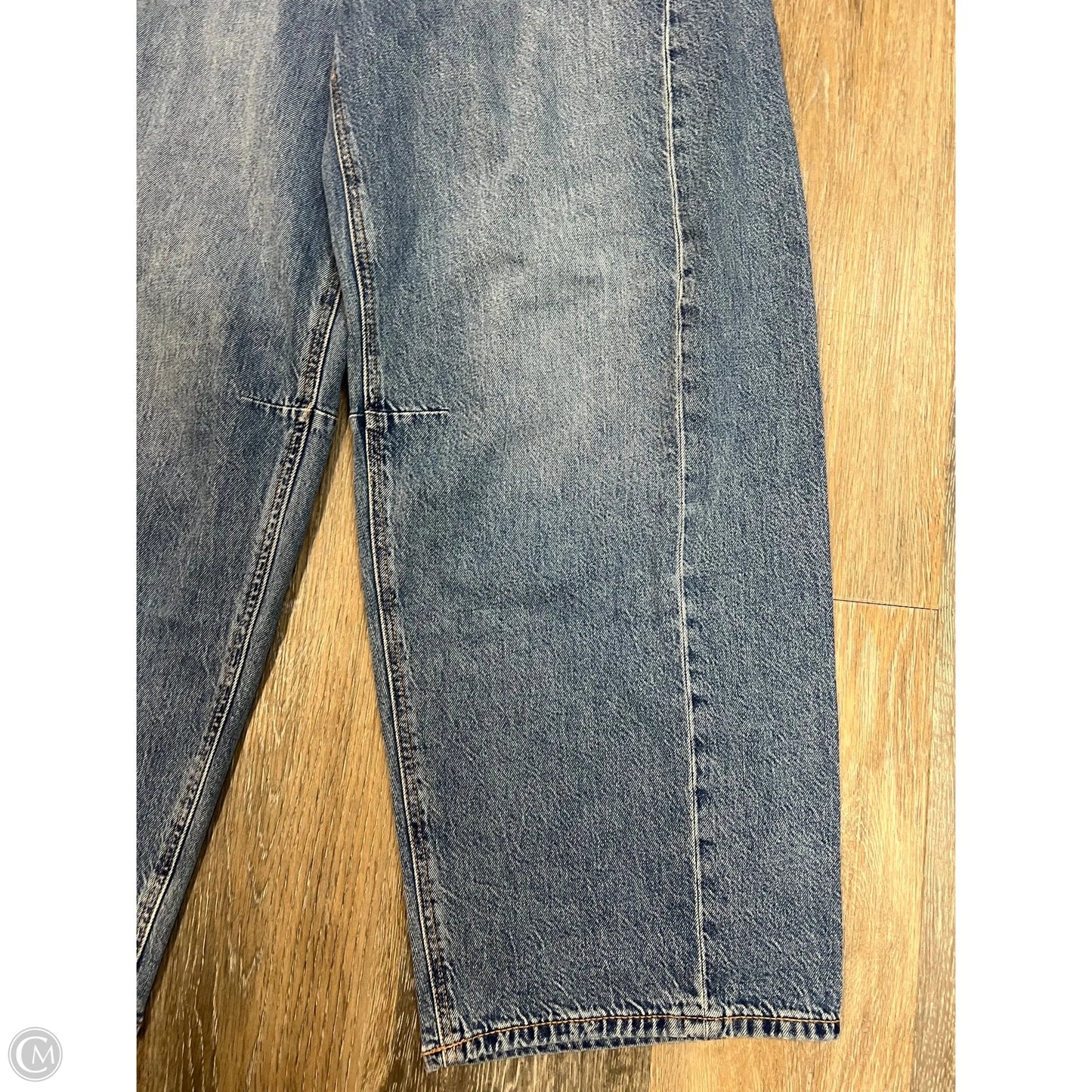 Jeans Straight By American Eagle In Blue Denim, Size: 4