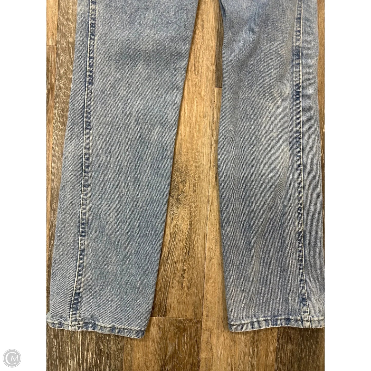 Jeans Straight By Wrangler In Blue Denim, Size: 12
