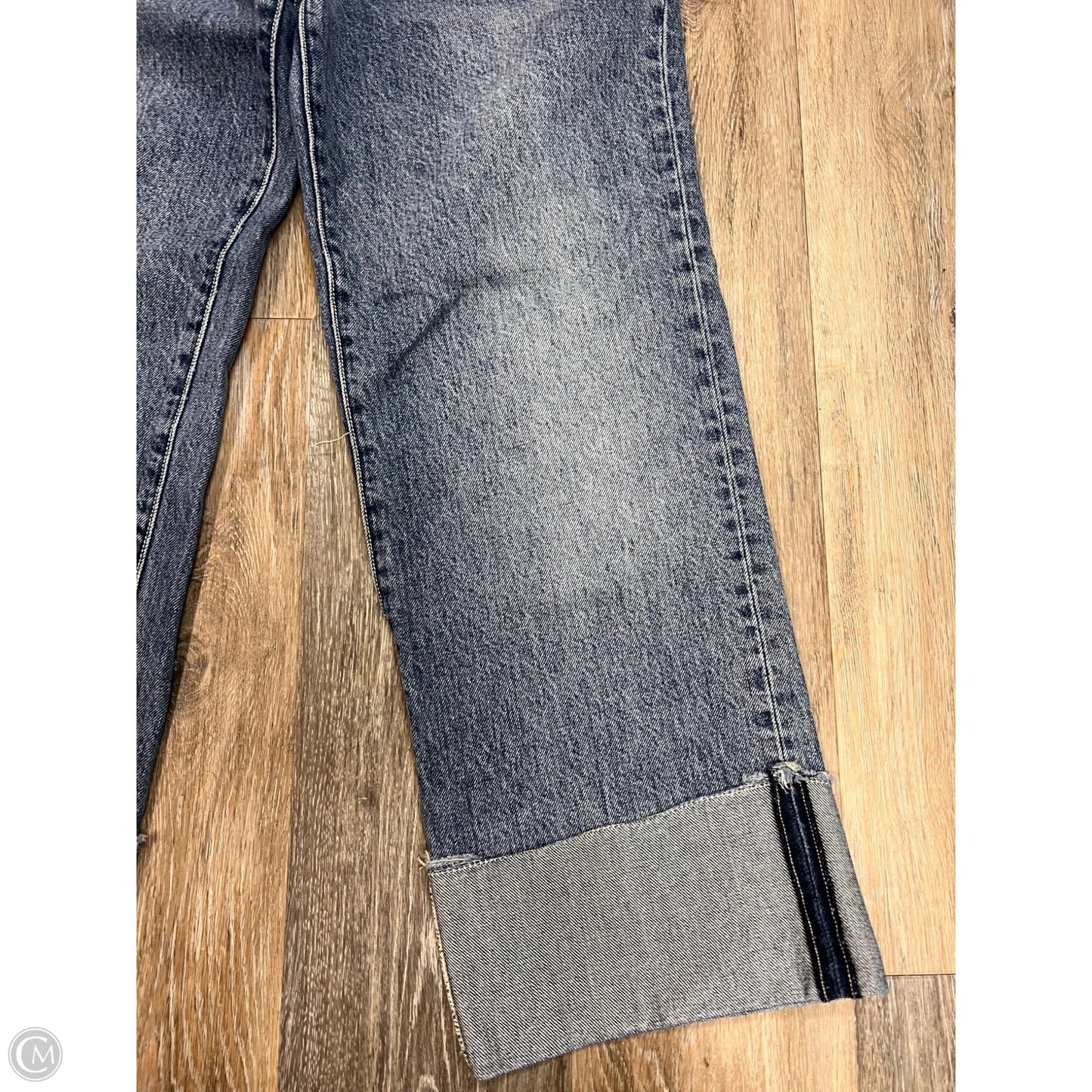 Jeans Straight By Pilcro In Blue Denim, Size: 4