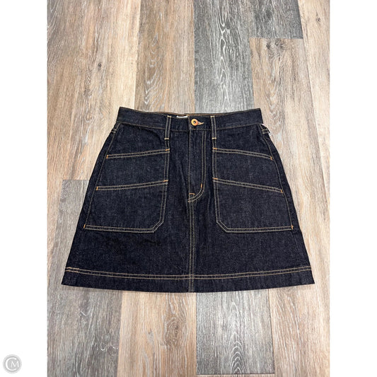 Skirt Mini & Short Designer By SLVRLAKE In Blue Denim, Size: 2/26