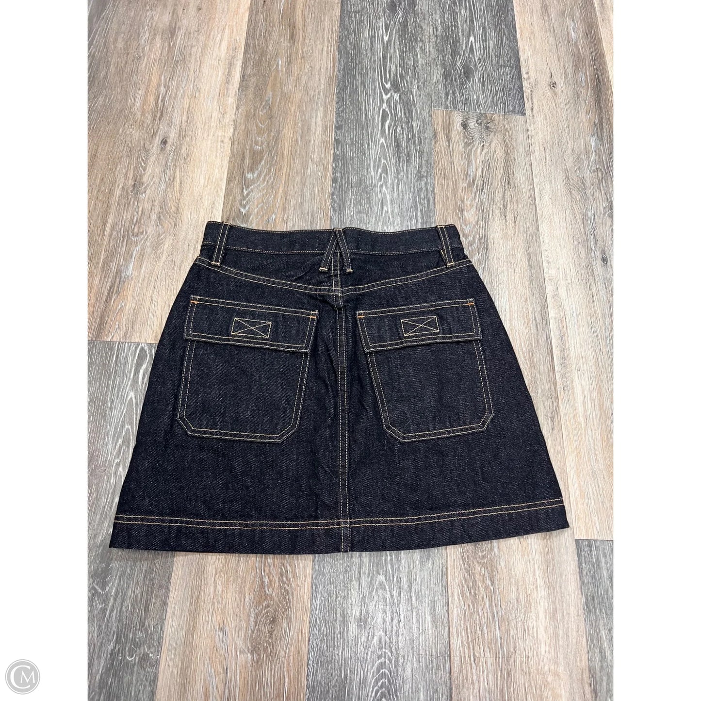 Skirt Mini & Short Designer By SLVRLAKE In Blue Denim, Size: 2/26