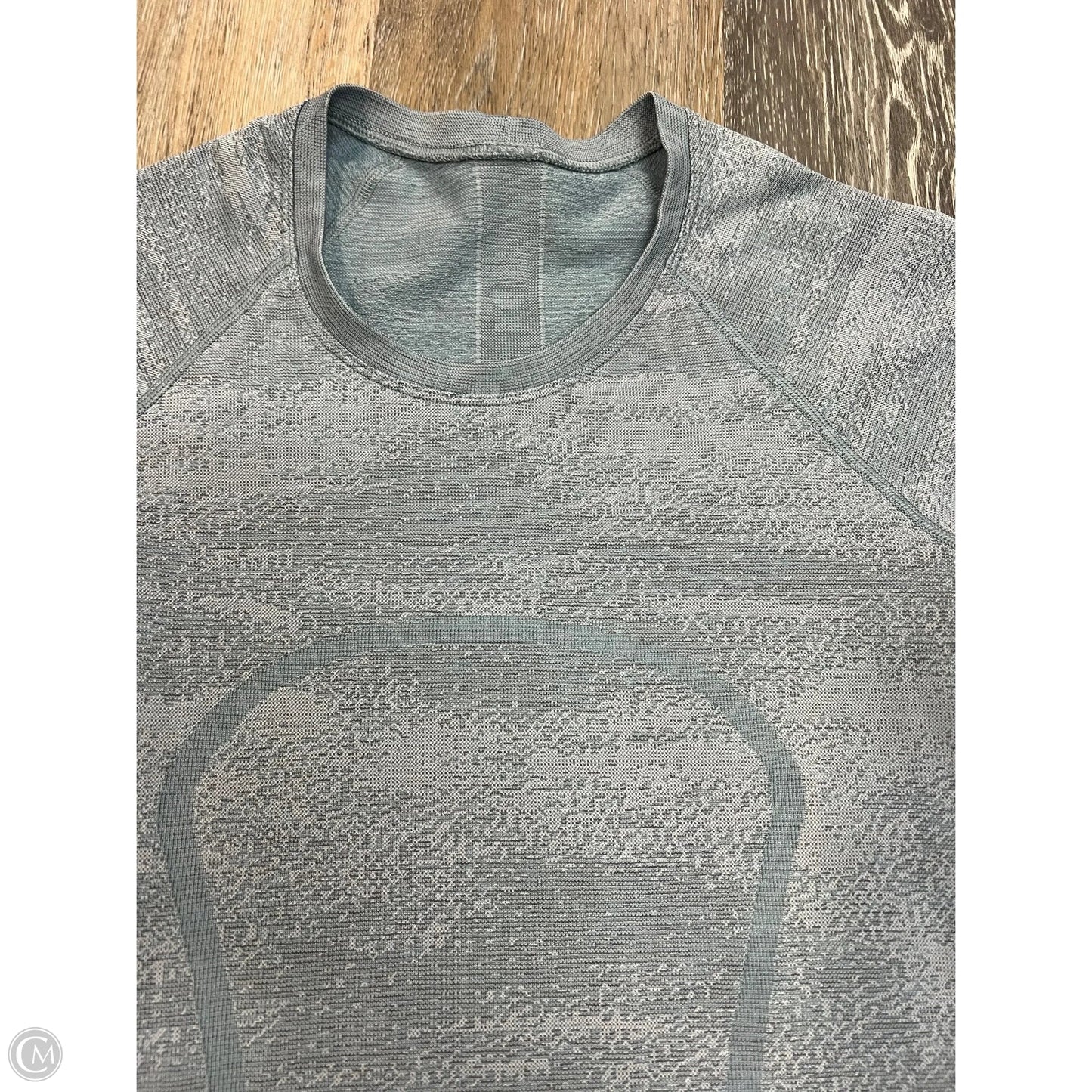 Athletic Top Short Sleeve By Lululemon In Blue, Size: 6