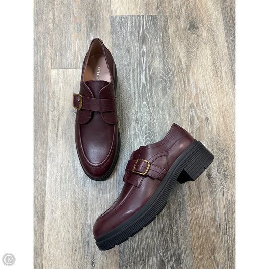Shoes Heels Block By Cole-haan In Maroon, Size: 9