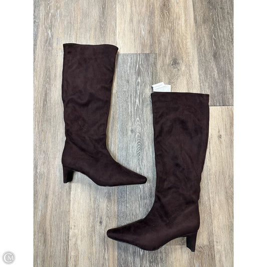 Boots Knee Heels By Banana Republic In Brown, Size: 9