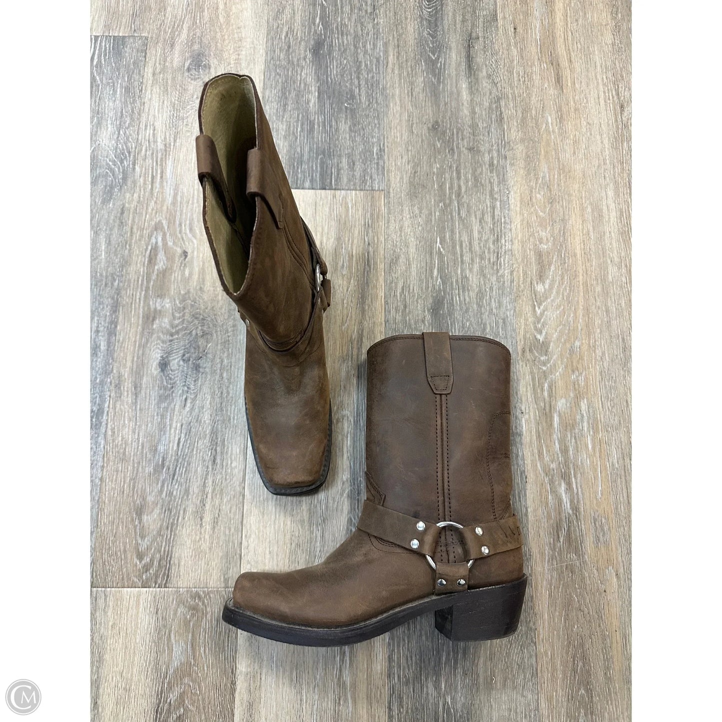 Boots Ankle Heels By Durango In Brown, Size: 9