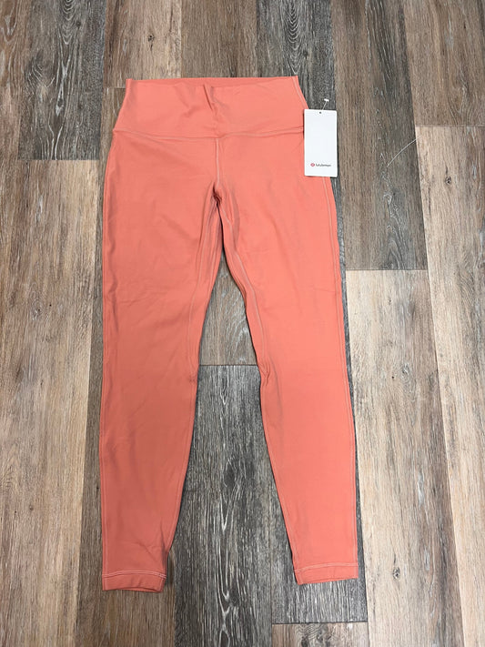 Athletic Leggings By Lululemon In Orange, Size: 10