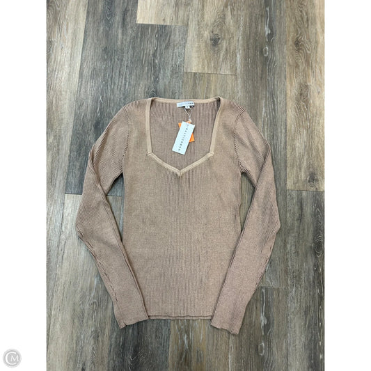 Top Long Sleeve By Baltic Born In Tan, Size: M
