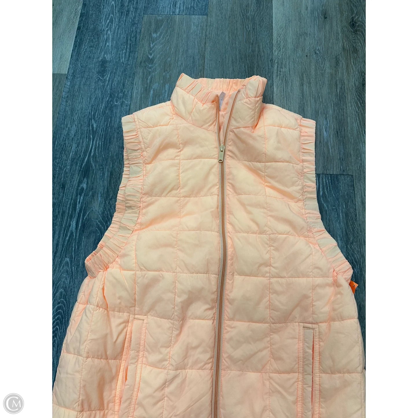 Vest Puffer & Quilted By Free People In Orange, Size: S