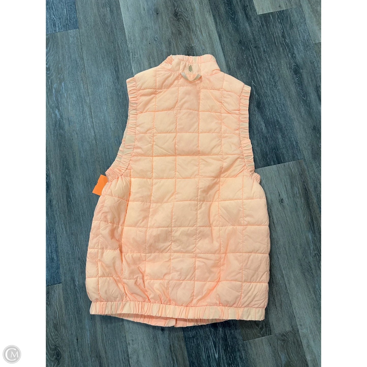 Vest Puffer & Quilted By Free People In Orange, Size: S